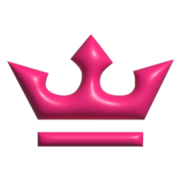 3d icono de corona png