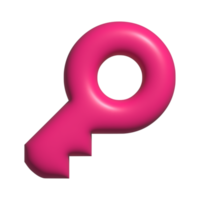 3d icon of key png