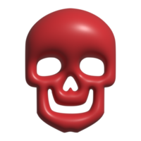 3d icon of skull png