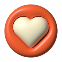 3d icono de amor png