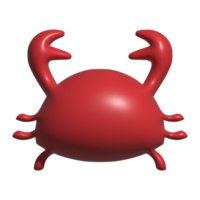 3d icoon van krab png