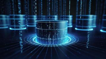 3d representación de datos almacenamiento concepto. computadora generado resumen fondo digital datos almacenamiento concepto foto