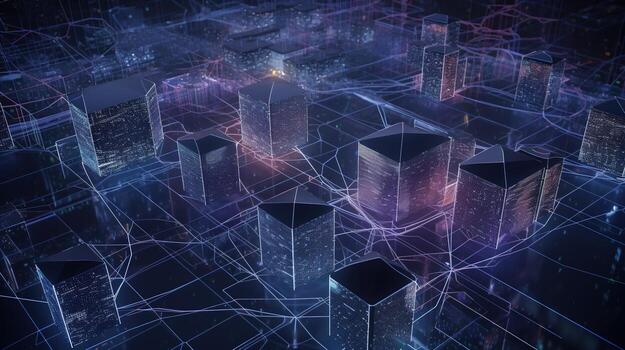 3d rendering of data storage concept. Computer generated abstract background,Digital data storage concept photo