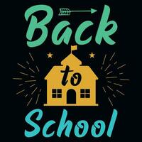 Back to school tshirt design vector