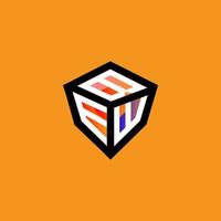 BEW letter logo creative design with vector graphic, BEW simple and modern logo.