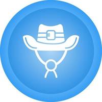 icono de vector de sombrero de vaquero