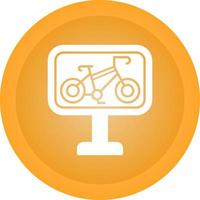 icono de vector de carril bici