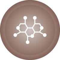 icono de vector de estructura de molécula