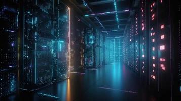 3d rendering of data storage concept. Computer generated abstract background,Digital data storage concept photo