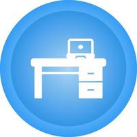 Office Desk Vector Icon