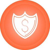 icono de vector de protección de dinero