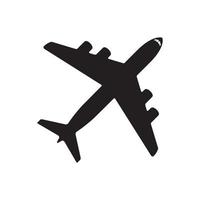 Airplane icon isolated vector illustration, transportation concept.