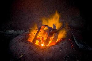 Hot scrap steel melting furnace Bangladesh photo