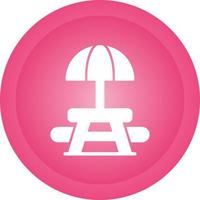 Picnic Table Vector Icon