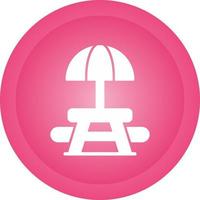 Picnic Table Vector Icon