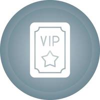 Vip Pass Vector Icon
