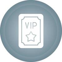 icono de vector de pase vip