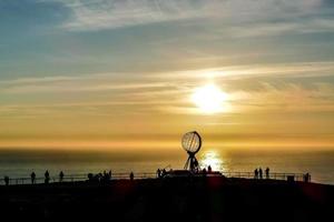 Sunset over the sea photo