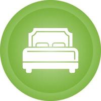 Hotel Bed Vector Icon