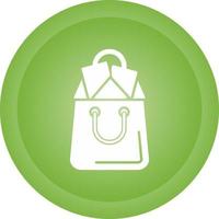 icono de vector de bolsa de compras