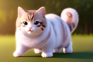 Cute Chubby Cat, photo