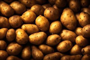Closeup Potatoes, Generative AI photo