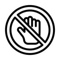 No Touch Icon Design vector