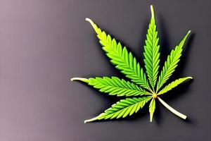 marijuana leaf, Generative AI photo
