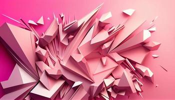 Modern Abstract pink Background . Generate Ai. photo
