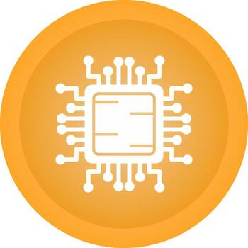 icono de vector de cpu