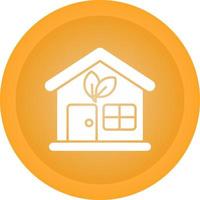 Eco House Vector Icon