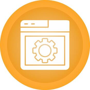 Browser Setting Vector Icon