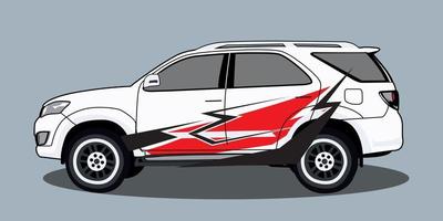 vector illustration of a free abstract car decal