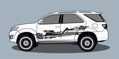 vector ilustración de un gratis resumen coche etiqueta
