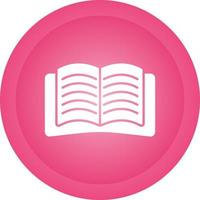 Open Book Vector Icon