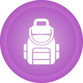 icono de vector de mochila
