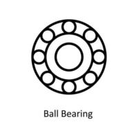 Ball Bearing Vector  outline Icons. Simple stock illustration stock