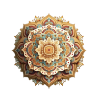 bellissimo lusso d'oro indù mandala png