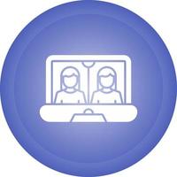 Online Meeting Vector Icon