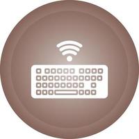 Wireless Keyboard Vector Icon