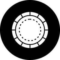 Poker Chip Vector Icon Style