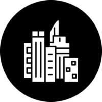 Cityscape at Dusk Vector Icon Style