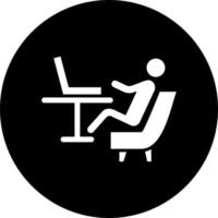 Relax Work Vector Icon Style