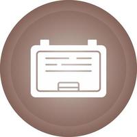 White Board Vector Icon