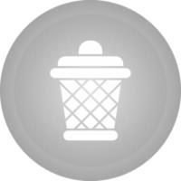 icono de vector de cubo de basura