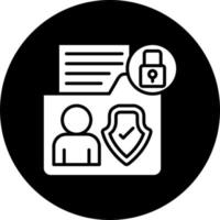 Sensitive Personal Data Vector Icon Style