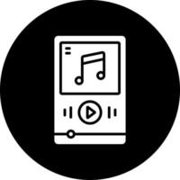 música jugador vector icono estilo