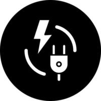 electricidad vector icono estilo