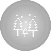 Snowing in trees Vector Icon