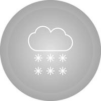 icono de vector de nieve